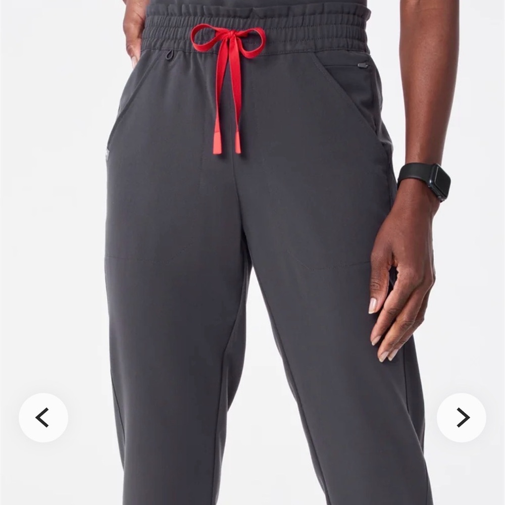 Figs High Waisted Black Technical Jogger Pants
